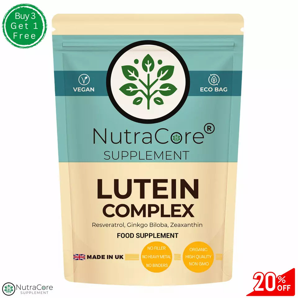 Lutein Complex 700mg Capsules-(Ginkgo Biloba, Resveratrol, Zeaxanthin)-Eye Care