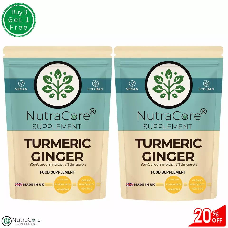''Turmeric+Ginger'' Capsule 500mg-(90% Curcuminoids,3% Ginger)-Energy&Digestion