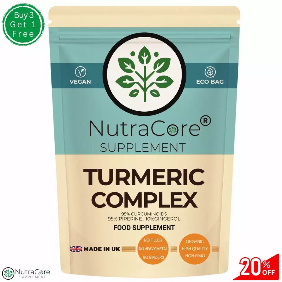 Turmeric Complex 6000mg Capsules-95% CURCUMINOIDS , 95% PIPERINE , 10% GINGEROL