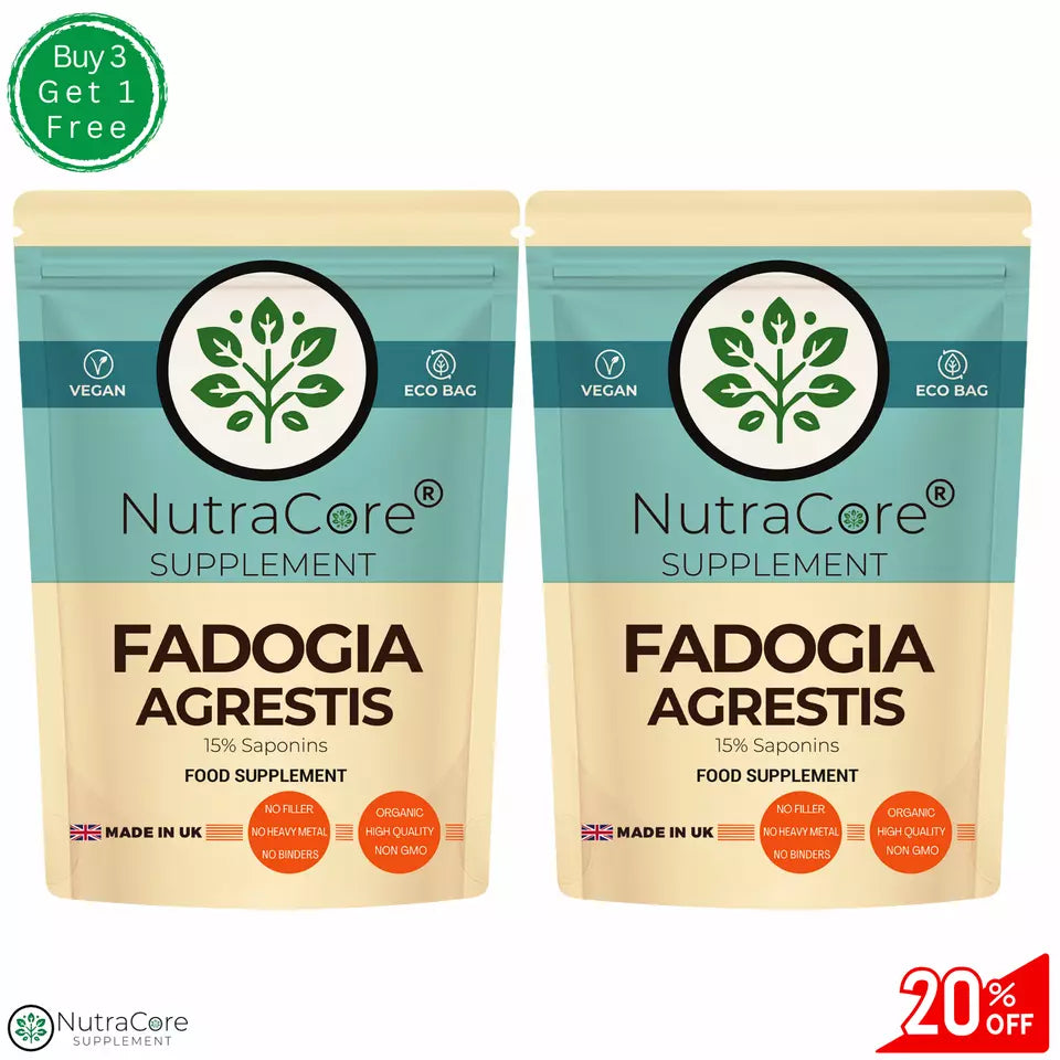 Fadogia Agrestis Capsules, 5500mg (15% Saponins) Natural Testosterone Booster