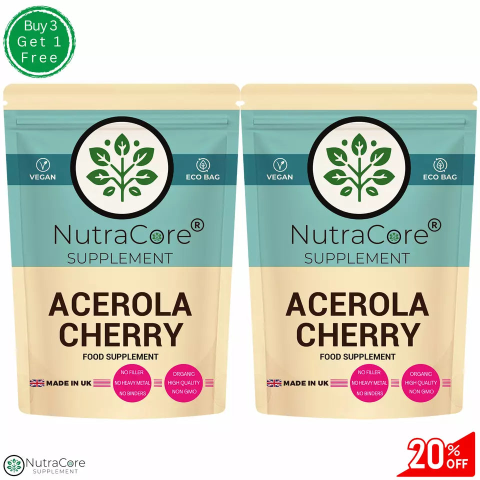 Acerola Cherry Capsules 6000mg ( 45% Vitamin C)-Immunity & Liver Support