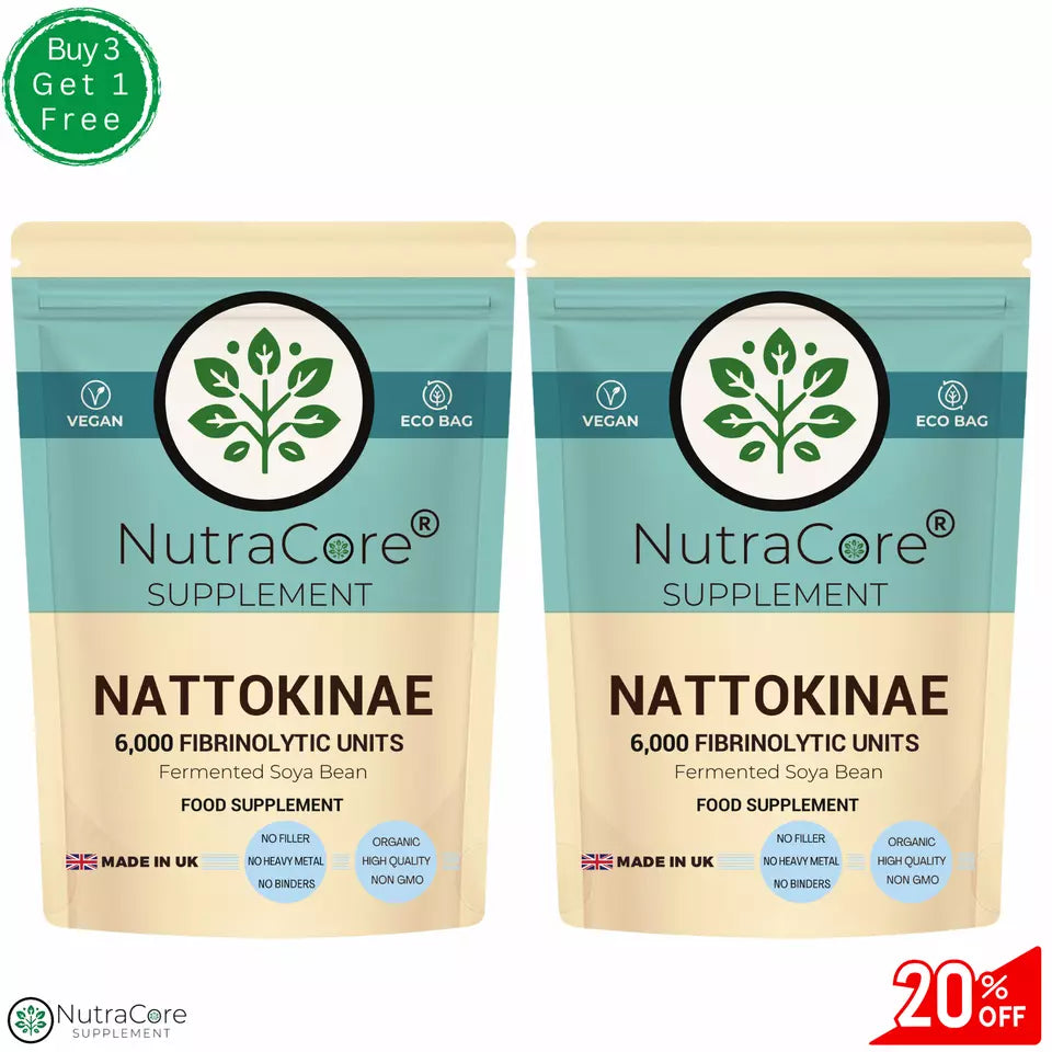NATTOKINASE 6000FUs Capsules Support BLOOD Health & CIRCULATION, BLOOD PRESSURE