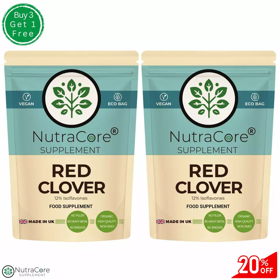 Red Clover Capsules 5000mg-(12% Isoflavones)-Cholesterol & Women Health-Vegan