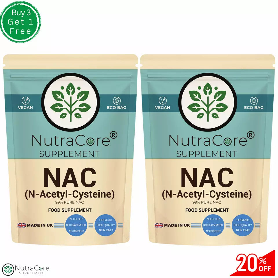 NAC (99% N-Acetyl-Cysteine) Capsules-1000mg-Liver & Lung Support & Brain Health