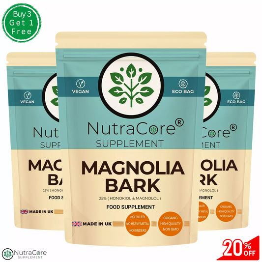 MAGNOLIA BARK Capsules 6000mg-(25% Honokiol &Mangnol) Digestion & Weight Control