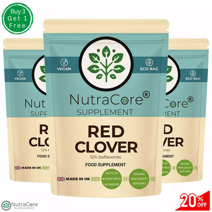 Red Clover Capsules 5000mg-(12% Isoflavones)-Cholesterol & Women Health-Vegan