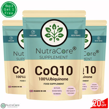 CoQ10 Ubiquinone 300mg Capsule(100% Ubiquinone)-High Absorption Natural Coenzyme