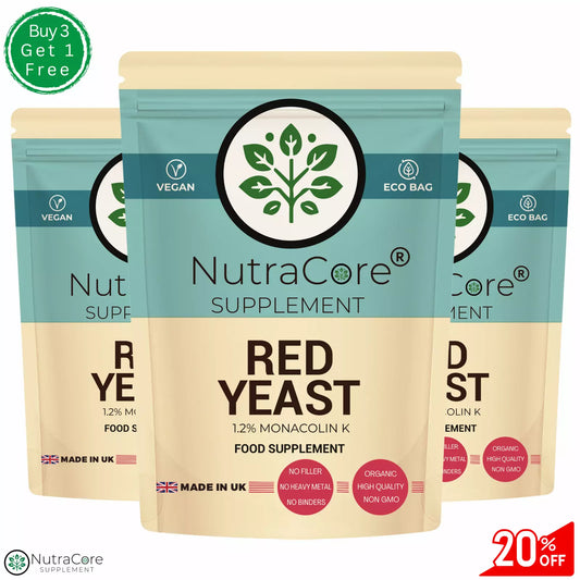 Red Yeast Rice Capsule 6000mg-( 1.2% Monacolin K )-Vegan-Cholesterol & digestion
