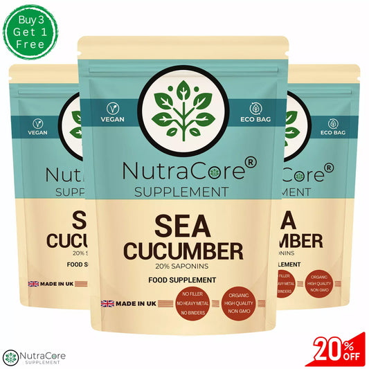 SEA CUCUMBER Capsules 4500mg-(5% Saponins)-Joint Health-100% Natural & Strong