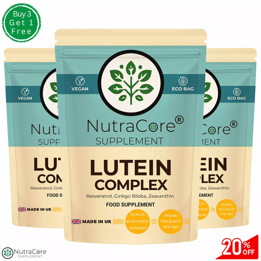 Lutein Complex 700mg Capsules-(Ginkgo Biloba, Resveratrol, Zeaxanthin)-Eye Care