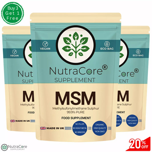 MSM Caps 700mg ( 99% Methylsufonylmethane Sulphur )-Joint Support & Bone Health
