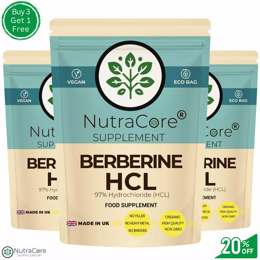 Berberine 600mg Capsules-(97%HCL)-Heart Health, Weight Loss & Blood Sugar Health
