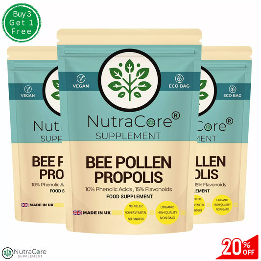 Bee Pollen Propolis Capsule 600mg-10% Phenolic Acids, 15% Flavonoid-Inflammatory