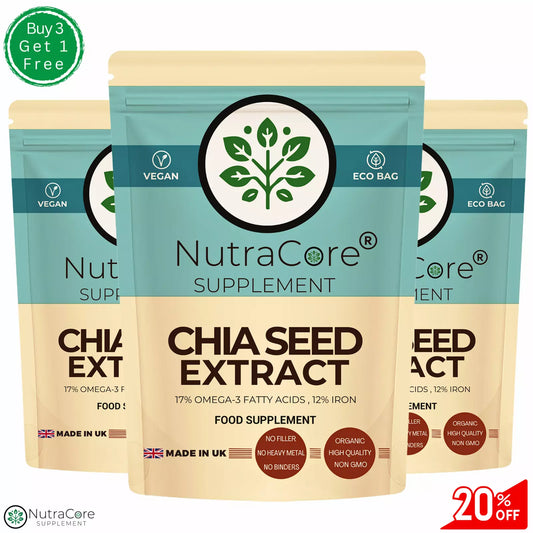 Chia Seed Capsules, 500mg Capsules, (17% Omeg 3 ) Cholesterol & Weight Control