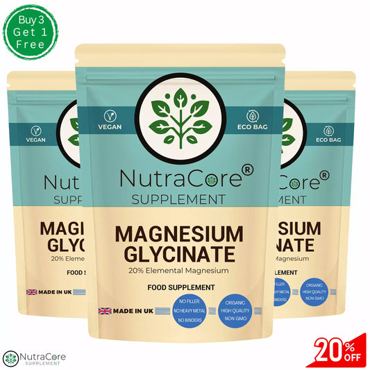 Magnesium Glycinate Capsules 700mg- Bone Health, Pain Relief, Sleep Aid-Veg Caps