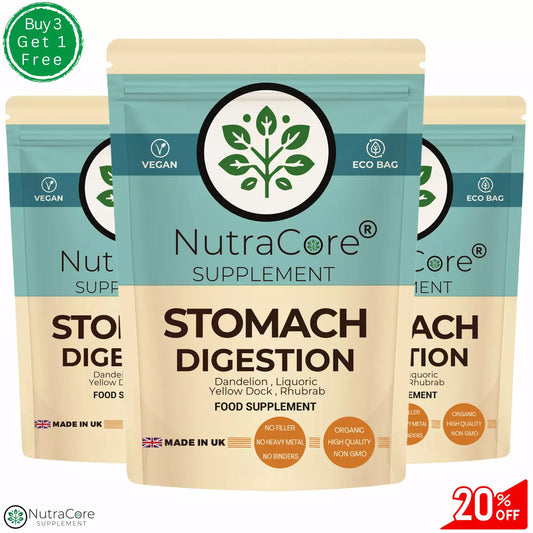 STOMACH&DIGESTION Caps 5000mg-Dandelion,Liquoric,Yellow Dock,Rhubrab-10:1Extract