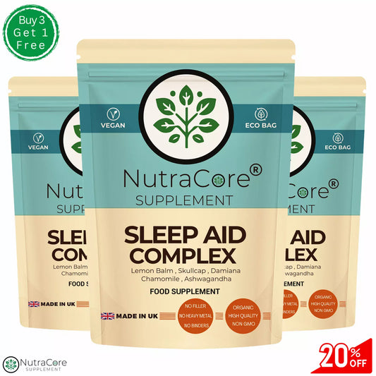 SLEEP AID COMPLEX Capsule-6000mg-Lemon Balm,Skullcap,Damiana,Chamomile,Ashwagand