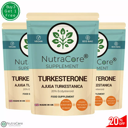Turkesterone Caps 6000mg (20% Ecdysteroid)-Ajuga Turkestanica-Muscle Mass Growth