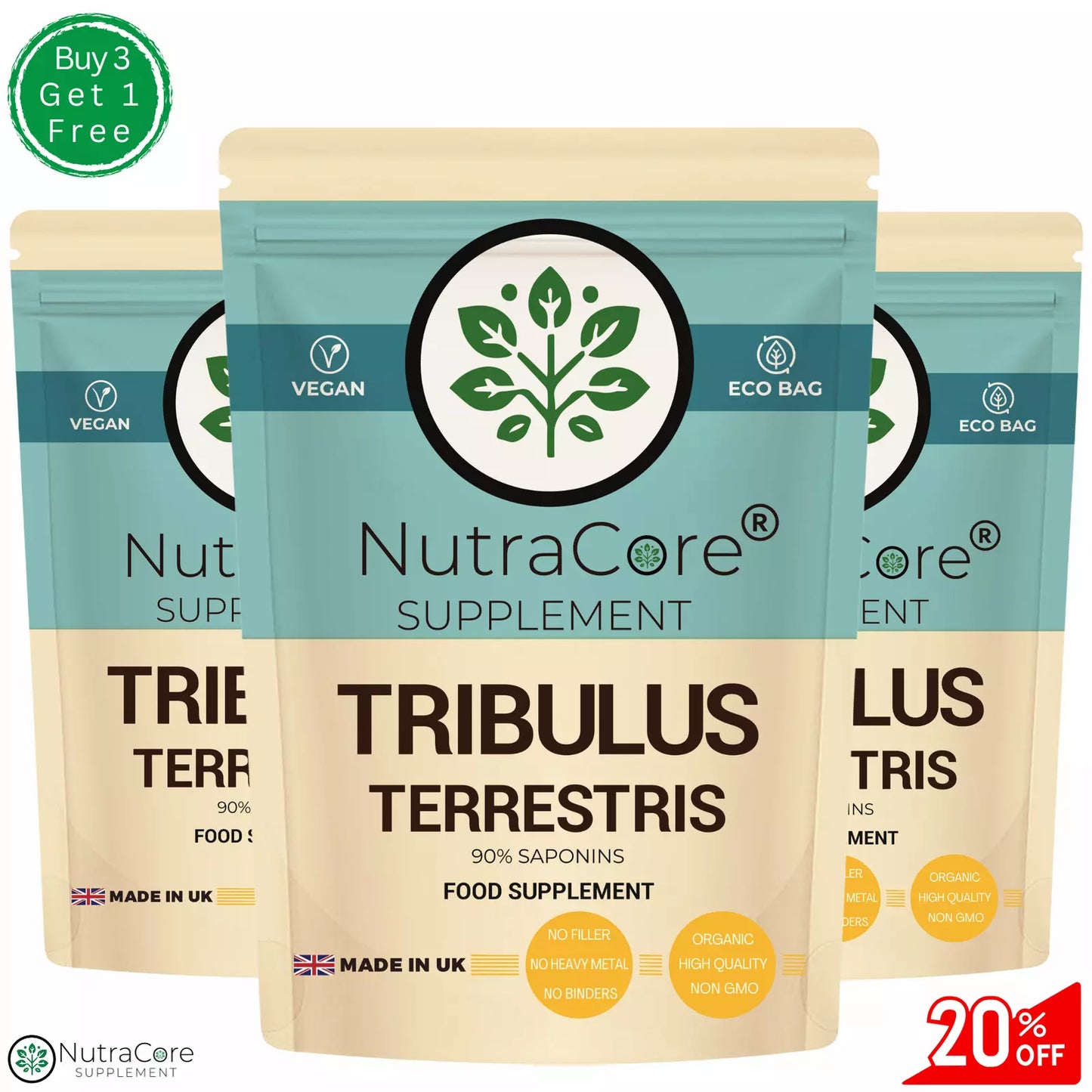 Tribulus Terrestris Capsule 6000mg-(98% Saponins)-100% Natural & Vegan