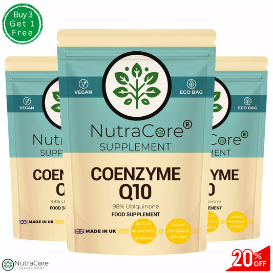 Co Enzyme Q10 500mg Capsules High Absorption 98% Ubiquinone-Pure&Natural CoQ10