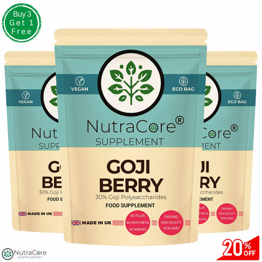 Goji Berry Extract 5000mg Vegan Capsules (30% Goji Polysaccharides) Antioxidant