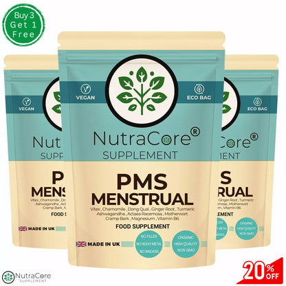 Menstrual&PMT Complex Caps 800mg-Mood Swings&Tenderness Relief-Vegan Product