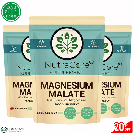 Magnesium Malate 650mg Magnesium Capsules-Vegan Magnesium & Strong Supplement