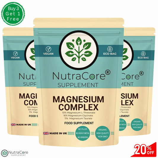 Magnesium Complex Capsules 750mg-Mag. Glycinate, Mag. Taurate, Mag. L-Threonate
