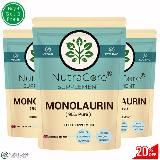 Monolaurin Capsules-550mg - Boost Immune Health, Skin Care & Anti-inflammation