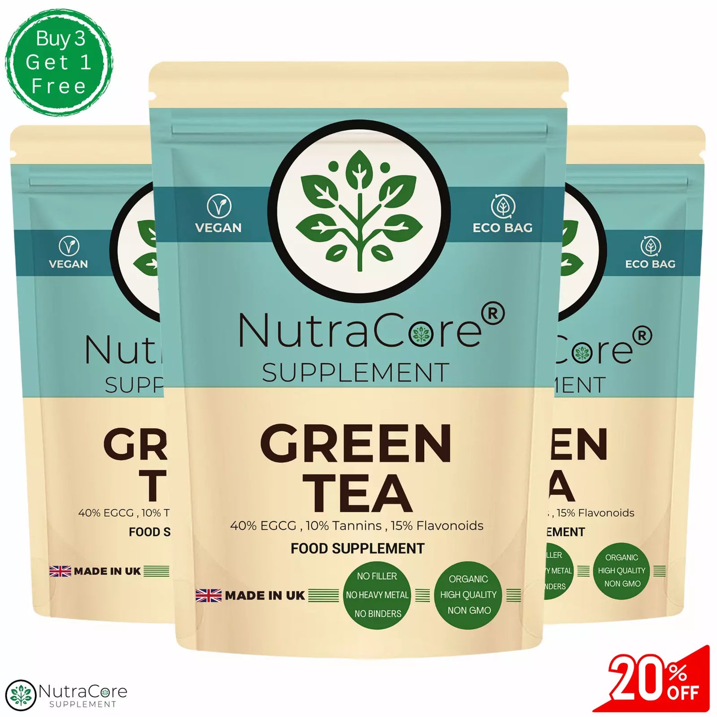 Green Tea Extract Capsule-5500mg-40% EGG, 10% Tannins, 15% Flavonoids-Fat Burner