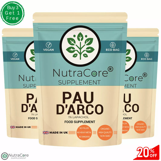 Pau D'arco Capsule 5000mg-(50mg Lapachol) Anti-Inflammation -100% Natural&Vegan