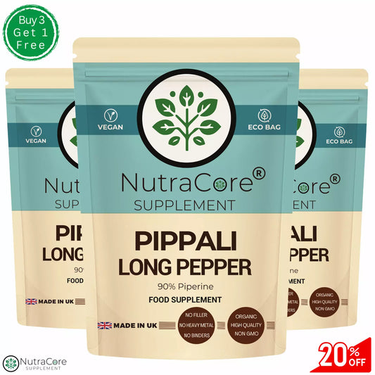 Pippali Capsules (Long Pepper)-6000mg (90% Piperine)-Heartburn & Indigestion