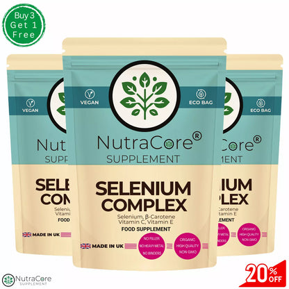Selenium Complex 500mg Caps-High Strength Vitamins -Skin & Hair Supplement Vegan