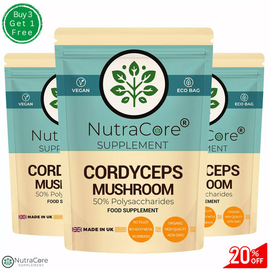 Cordyceps Mushroom Capsules 5000mg-(50% Polysaccharides)- Strong & Effective