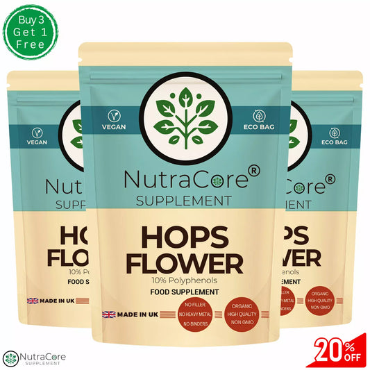 Hops Flower Extract Capsules 5500mg (10% Polyphenols) Immune Health, Vegan Caps