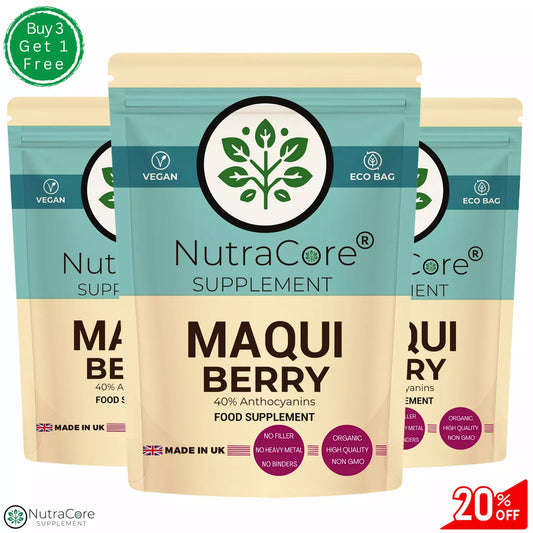 Maqui Berry Capsules 5500mg(40% Anthocyanins)Gut &Eye Support-100%Vegan &Natural