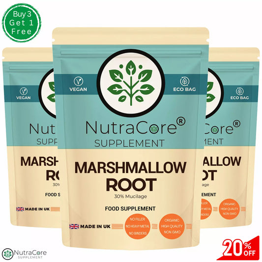 Marshmallow Root Capsules 5500mg(30% Mucilage)-Digestion & UTI Support-100%Vegan