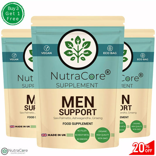 MEN SUPPORT COMPLEX Capsules-4500mg-Saw Plamento,Ashwaganda,Ginseng-10:1 Extract