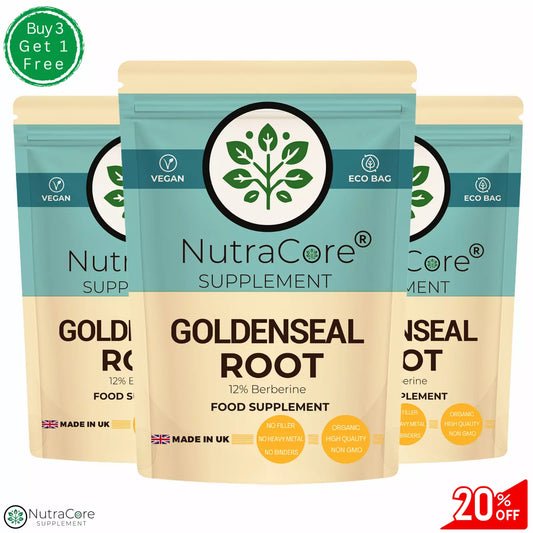 Goldenseal Root Capsules, 6000mg (12% Berberine) Anti-inflammatory Health