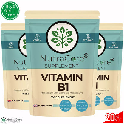 Vitamin B1 Capsule 300mg-Brain, Heart&Digestive Support, Energy&Immunity Support