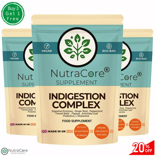 Indigestion Complex Caps 750mg-Digest Enzymes, Ginger, Peppermint Fennel, Papaya