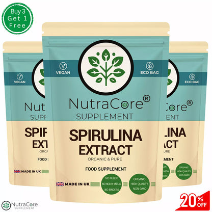 Organic Spirulina Capsule 600mg-(Green &Blue Algae)-Immunity, Detox &100%Natural