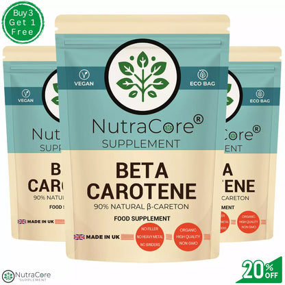 BETA CAROTENE Capsule-10000mcg-( 90% Natural B-Carotene)-EYE Health & Cognitive