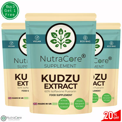 KUDZU Root Extract Capsules 5500mg-(60% Isoflavone Puerarin)-HANGOVER Support