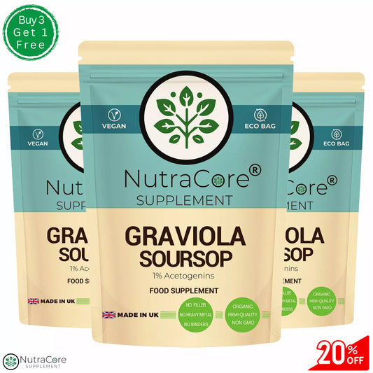 Graviola (Soursop) Fruit-6000mg Caps (1%Acetogenins), Antioxidant, Liver Support
