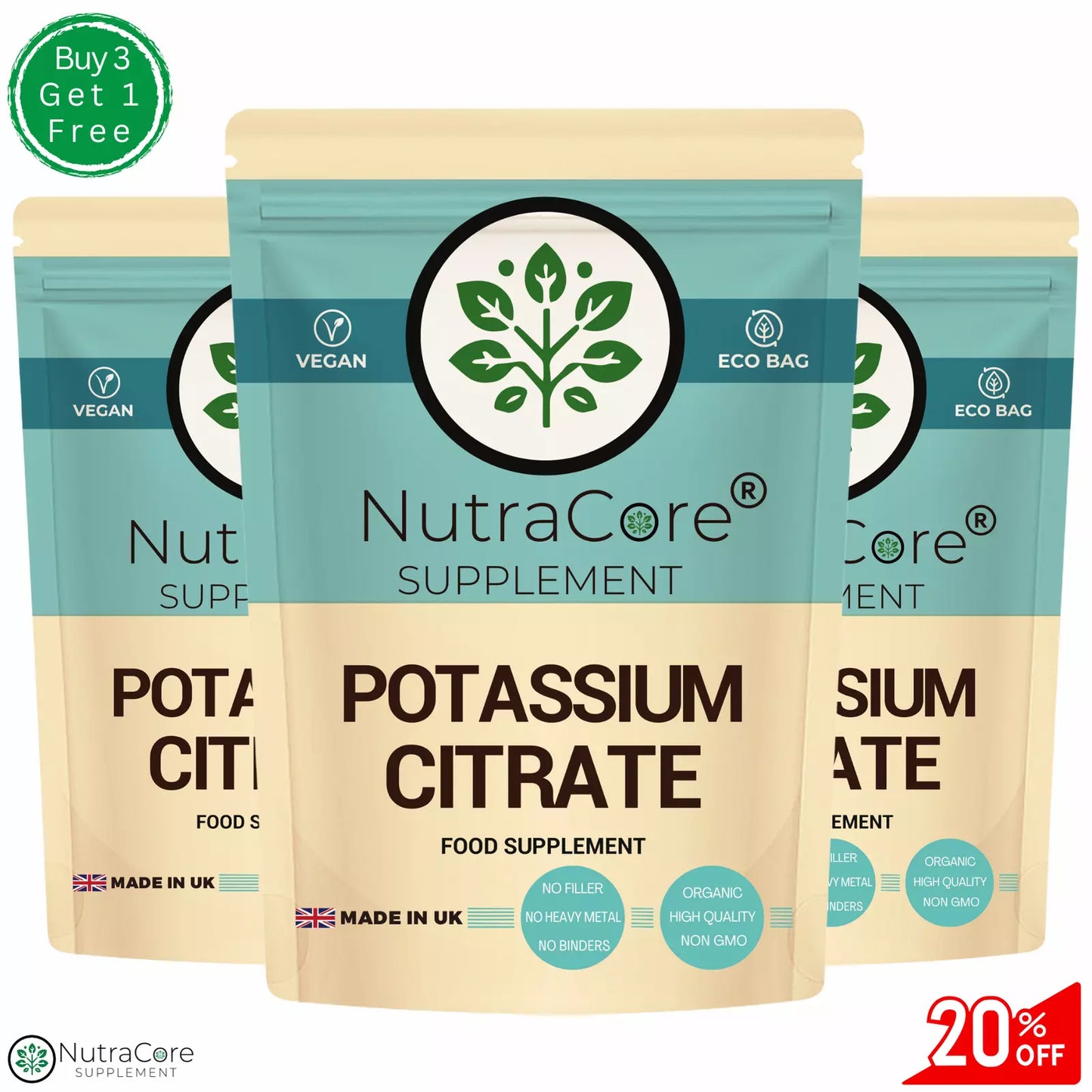 Potassium Citrate Capsules, 800mg-Kidney Health, Muscle Health & Blood Health