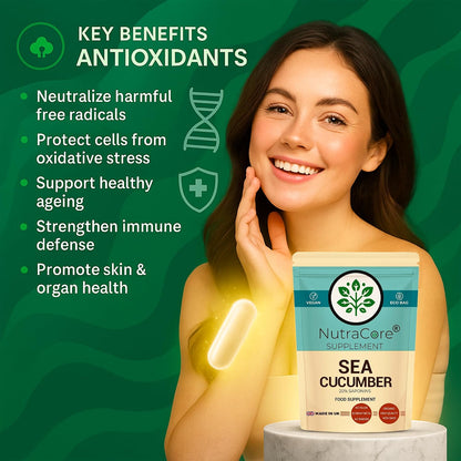 Sea Cucumber Extract 4500mg Capsules | 5% Saponins | High Strength
