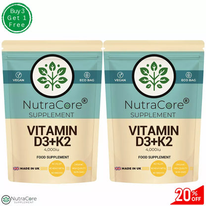 Vitamin D3 4000IU+K2 MK7 200mcg Caps(20%Elemental Magnesium)-Natural Vitamin D3
