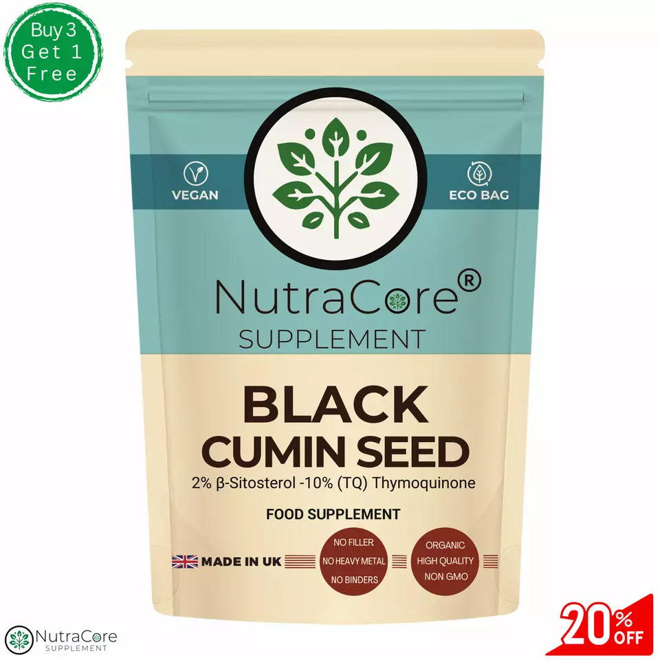 Black Cumin Seed Caps-5500mg (2% ß-Sitosterol ) Immune & Respiration Support