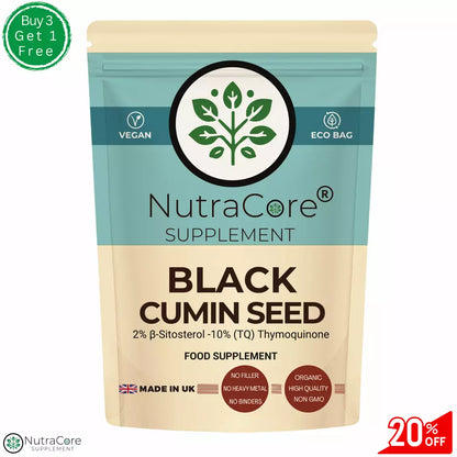 Black Cumin Seed Caps-5500mg (2% ß-Sitosterol ) Immune & Respiration Support
